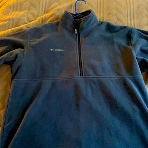 Columbia fleece size large in navy blue. Pre owned